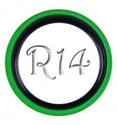 Флиппер Twin Color black-green R14 (1 шт.)