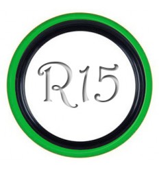 Флиппер Twin Color black-green R15 (1 шт.)