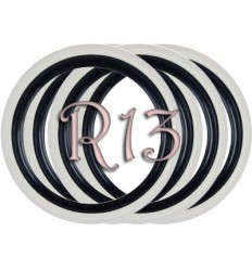 Флипперы Twin Color black-white R13 (4 шт.)