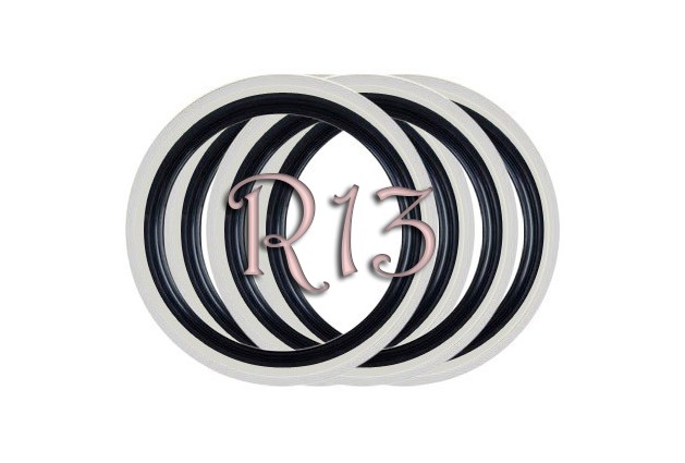 Флипперы Twin Color black-white R13 (4 шт.)