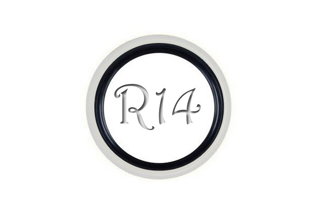 Флипперы Twin Color black-white R14 (1 шт.)
