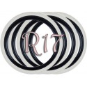 Флипперы Twin Color black-white R17 (4 шт.)