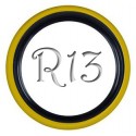 Флиппер Twin Color black-yellow R13 (1шт.)