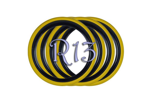 Флипперы Twin Color black-yellow R13 (4 шт.)