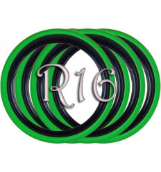 Флипперы Twin Color black-green R16 (4 шт.)