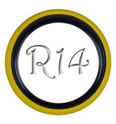 Флипперы Twin Color black-yellow R14 (4 шт.)