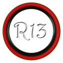 Флиппер Twin Color black-red R13 (1 шт.)